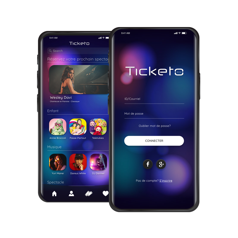 Ticketo Mobile ticket app design called Ticketo.